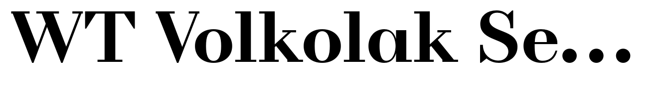 WT Volkolak Serif Display Bold
